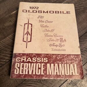 1972 Oldsmobile Chassis Service‎ Manual Book Guide Mechanic Car